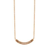 le vian 14k strawberry gold® necklace with ombre chocolate diamonds® 1/3 cts.