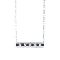 le vian 14k vanilla gold® blueberry sapphire™ 7/8 cts. necklace with vanilla diamonds® 1/3 cts.