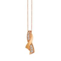 le vian 14k strawberry gold® pendant with nude diamonds™ 1/2 cts.
