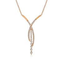 le vian 14k strawberry gold® necklace with nude diamonds™ 1  1/2 cts.