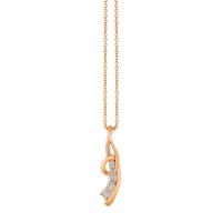 le vian 14k strawberry gold® pendant with nude diamonds™ 1/4 cts.