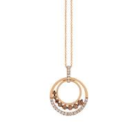 le vian 14k strawberry gold® pendant with chocolate diamonds® 5/8 cts., nude diamonds™ 1/2 cts.