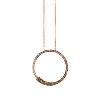 le vian 14k strawberry gold® pendant with ombre chocolate diamonds® 1  1/6 cts.