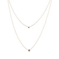 le vian 14k strawberry gold® necklace with chocolate diamonds® 3/8 cts.