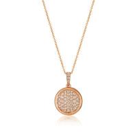 le vian 14k strawberry gold® pendant with nude diamonds™ 5/8 cts.