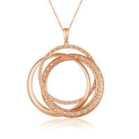 le vian 14k strawberry gold® pendant with nude diamonds™ 1 cts.