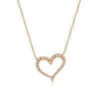 le vian 14k strawberry gold® necklace with nude diamonds™ 1/2 cts.