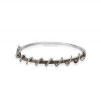 le vian 14k vanilla goldÂ® bangle with chocolate diamondsÂ® 7/8 cts., vanilla diamondsÂ® 1/2 cts.