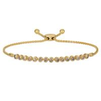 le vian 14k honey gold™ bolo bracelet with chocolate diamonds® 7/8 cts.
