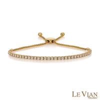 le vian 14k honey gold™ bolo bracelet with nude diamonds™ 1  1/2 cts.
