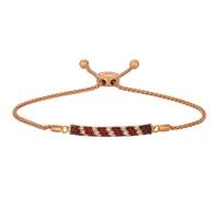 le vian 14k strawberry gold® passion ruby™ 5/8 cts. bolo bracelet with vanilla diamonds® 1/5 cts.