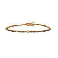 le vian 14k honey goldâ„¢ bracelet with vanilla diamondsÂ® 1/5 cts., chocolate diamondsÂ® 1 cts.