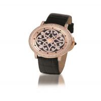 le vian stl watch with black diamonds 1/10 cts.