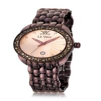 le vian stl watch with chocolate diamonds® 1  7/8 cts., vanilla diamonds® 1/20 cts.