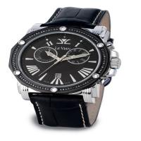 le vian stl watch with black diamonds 5/8 cts.