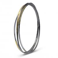 splash bangle stack in silver & gold