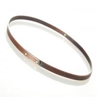 fusion bangle in copper and 18k yellow gold