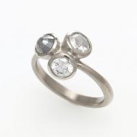 aquamarine cuff in gold