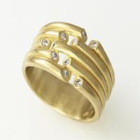 whisper ring, original in gold with diamonds
