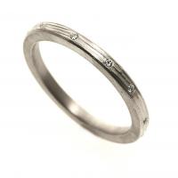 large twinkle band in white gold with diamonds