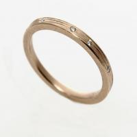 twinkle band in rose gold with diamonds