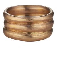 triple layer men's ring in rose gold (closed)
