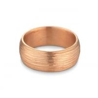 texture men's band in red gold