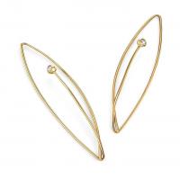 iris earrings in gold with diamonds