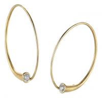 vortex earrings in gold with diamonds