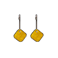 priya himatsingka abstract gold square hook earrings