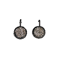 priya himatsingka sparkler 14mm silver fixed hook earrings