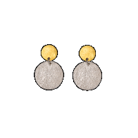 priya himatsingka flat paper drop gold large earrings