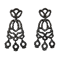 priya himatsingka victoria extra large 3-drop patina earrings