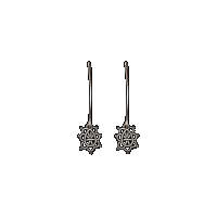 priya himatsingka madeline small teardrop swing hook earrings (patina)