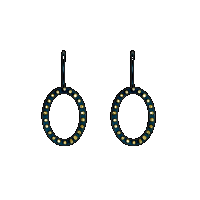 priya himatsingka spangles outline large oval earrings