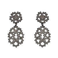 priya himatsingka madeline double drop earrings (patina)