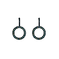 priya himatsingka spangles outline large round earrings