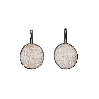 priya himatsingka loofah silver fixed hook earrings