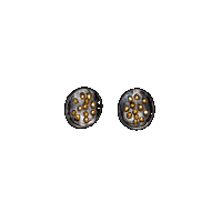 priya himatsingka spangles oval stud small earrings