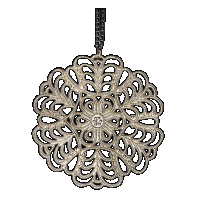 priya himatsingka snowflake large pendant necklace