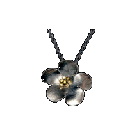 priya himatsingka daniel flower silver pendant necklace