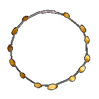priya himatsingka mia 13-leaf gold necklace