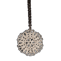 priya himatsingka snowflake small silver pendant necklace
