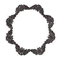 priya himatsingka kellie scallop lace necklace (patina)
