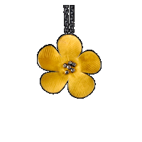 priya himatsingka daniel flower gold pendant necklace