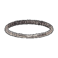priya himatsingka ph wire wrap silver bangle (round)