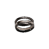 priya himatsingka water 3-stack irregular silver ring