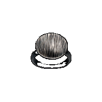 priya himatsingka water small silver ring (patina)