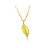leaf charm necklace
