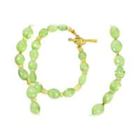 prehnite and opal 18″ necklace